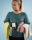 T-shirt knitting box w yarn, patterns and gifts. Save 37%