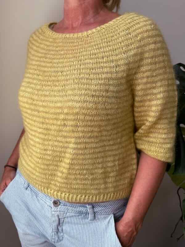 Telma Tee by Önling, knitting pattern Knitting patterns Önling - Katrine Hannibal