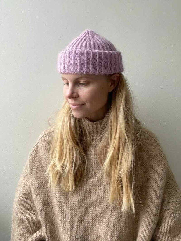 Top Top Beanie by Pastelkollektivet, No 1 + silk mohair knitting kit Knitting kits Pastelkollektivet