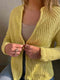 Trio cardigan (single color) by Hanne Falkenberg, No 21 knitting kit