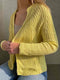 Trio cardigan (single color) by Hanne Falkenberg, No 21 knitting kit