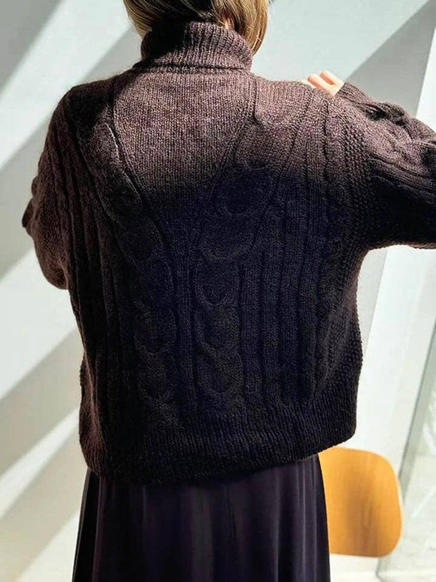 Tulip Loop Rollneck by Other Loops, No 3 + silk mohair yarn kit (ex pattern) Knitting kits Other Loops 