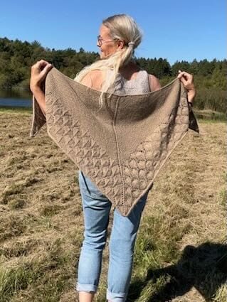 Vadehav shawl by Önling, No 1 knitting kit knitting kits Inge - Lis Holst