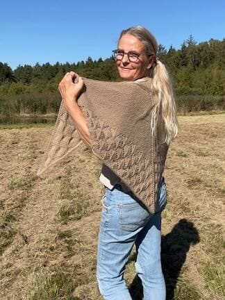 Vadehav shawl by Önling, No 1 knitting kit knitting kits Inge - Lis Holst