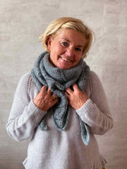 Vadehav shawl by Önling, No 20 + Silk mohair knitting kit knitting kits Inge - Lis Holst