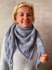 Vadehav shawl by Önling, No 20 + Silk mohair knitting kit knitting kits Inge - Lis Holst