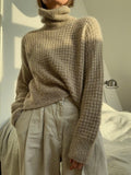 Waffle Loop Roll Neck sweater by Other Loops, No 16 + silk mohair knitting kit Knitting kits Other Loops