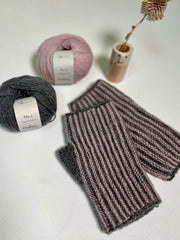 Wilma wrist warmers by Hanne Falkenberg, No 2 knitting kit Knitting kits Hanne Falkenberg