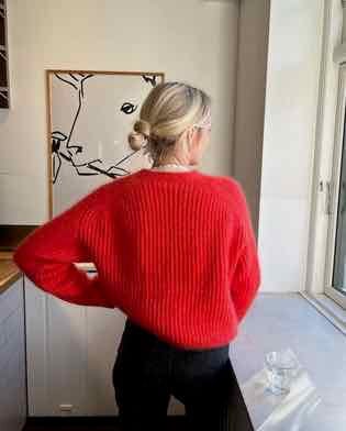Agnete Cardigan by Petiteknit, No 15 + Silk mohair kit Knitting kits PetiteKnit 
