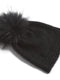 Ahhhh mink hat, soft and warm black knitted hat, made in Önling No 3 mink yarn