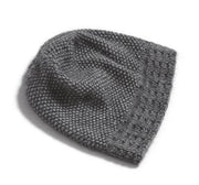 Ahhhh mink hat, soft and warm light grey knitted hat, made in Önling No 3 mink yarn