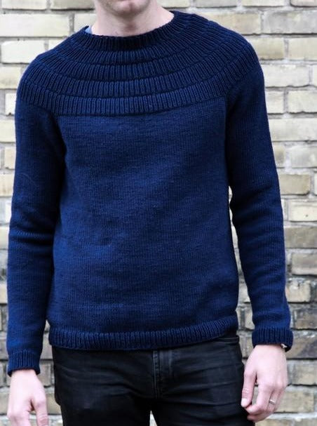 Anker's Sweater My boyfriend's size, male sweater by Petiteknit, No 1