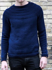 Anker's Sweater My boyfriend's size, male sweater by Petiteknit, No 1 knitting kit