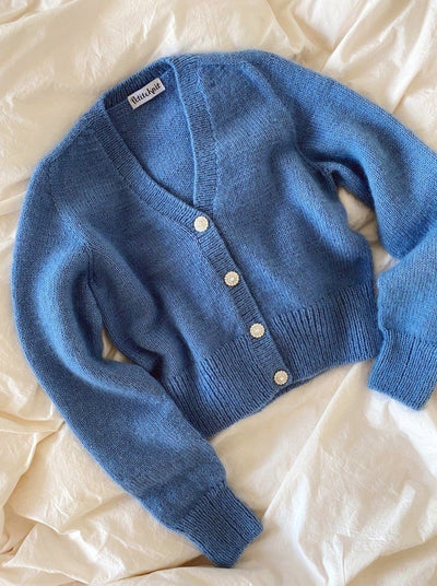 April Cardigan by PetiteKnit, No 11 + silk mohair kit Knitting kits PetiteKnit 