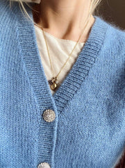 April Cardigan by PetiteKnit, No 12 + silk mohair knitting kit