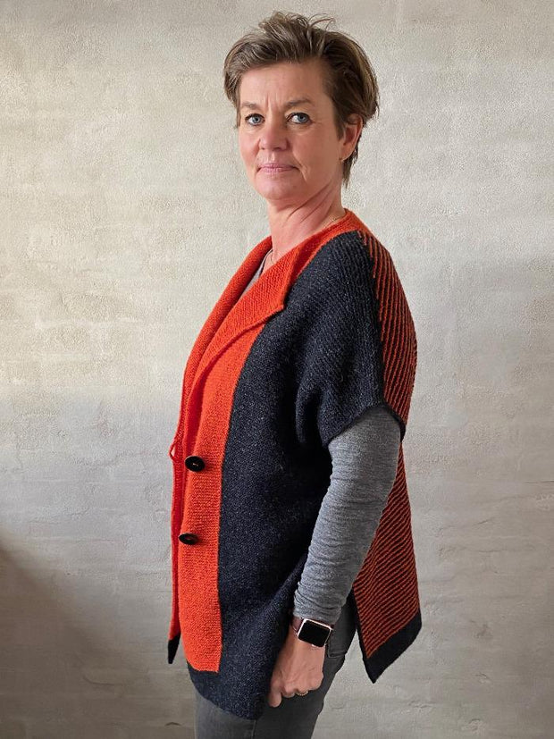 Avenue vest by Hanne Falkenberg, knitting kit Knitting kits Hanne Falkenberg 