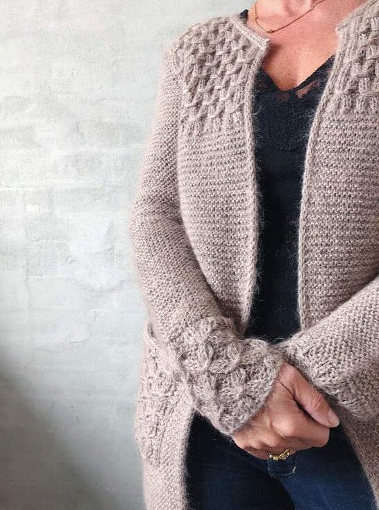 Beatrice cardigan by Önling, No 15 + silk mohair knitting kit Knitting kits Önling - Katrine Hannibal 