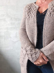 Beatrice cardigan, knit in Isager Alpaca and Silk Mohair - Önling Nordic knitting patterns and yarn