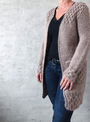 Beatrice cardigan by Önling, No 1 + silk mohair knitting kit