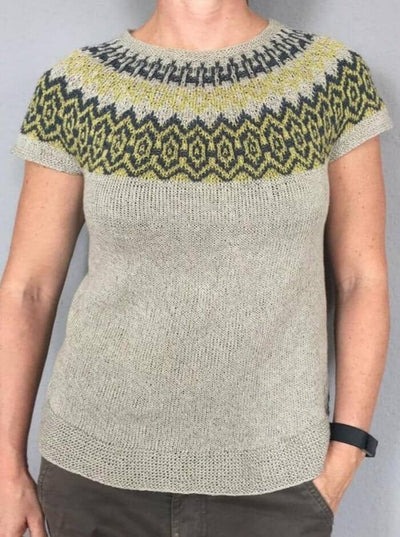 Björk summer top by Katrine Hannibal, No 21 knitting kit Knitting kits Önling - Katrine Hannibal 