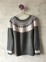 Björk Icelandic sweater knit in merino wool - Önling Nordic knitting patterns and wool