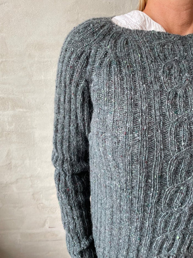 Klokkeblomst sweater, No 16 strikkekit Strikkekit Hanne Søvsø 