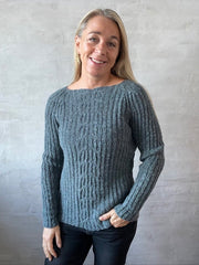Klokkeblomst sweater, No 16 strikkekit Strikkekit Hanne Søvsø 