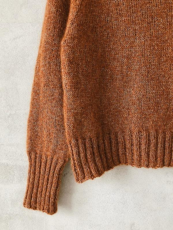Caramel sweater by PetiteKnit, No 12 + silk mohair yarn kit (ex pattern)