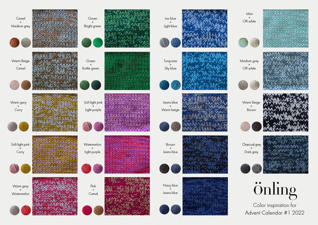 Carol mouliné sweater from Önling, No 15 knitting kit Knitting kits Önling - Katrine Hannibal 