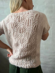 Celina summer top with frost-work by Önling, knitting pattern Knitting patterns Önling - Katrine Hannibal 