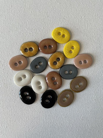 Ceramic buttons 13x16mm, by Birthe Sahl Accessories Birthe Sahl 