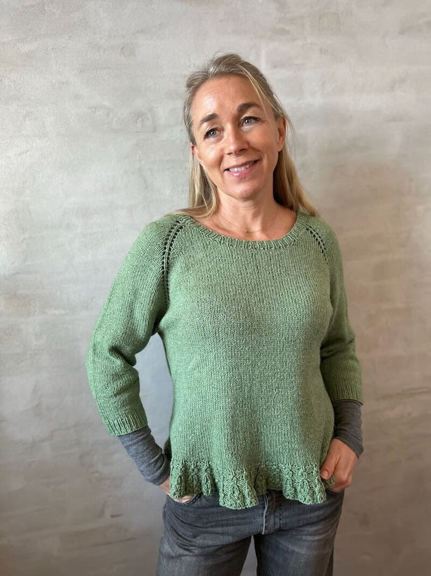 Chili ruffle sweater by Önling, No 12 knitting kit Knitting kits Önling - Katrine Hannibal 