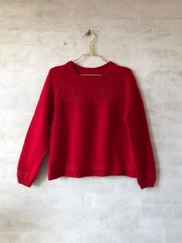 Tinka Christmas sweater w. glitter by Önling, No 2 + glitter knitting kit