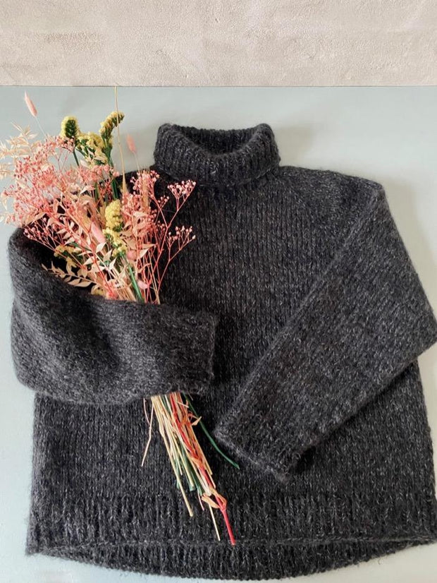 Chunky Easy Peasy sweater, No 1 + silk mohair knitting kit Knitting kits Önling - Katrine Hannibal 