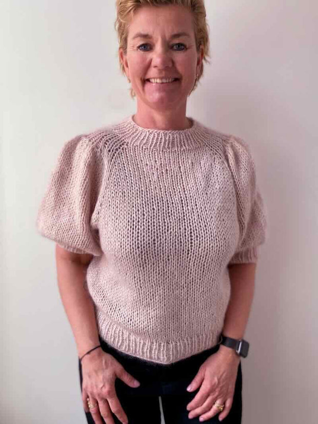 Chunky T-shirt on large needles by Önling, knitting pattern Knitting patterns Önling - Katrine Hannibal 