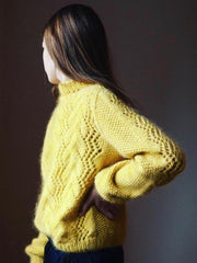 Strikkeopskrift til Copenhagen Sweater designet af June Thomsen for Yarn Lovers, med bølgemønster