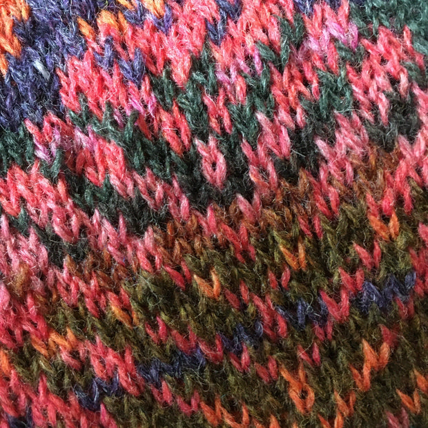 Copper Beech shawl /wrap-around by Ruth Sørensen, knitting pattern