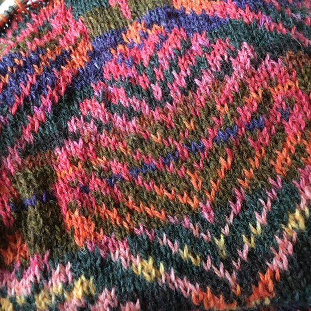 Copper Beech shawl /wrap-around by Ruth Sørensen, knitting pattern