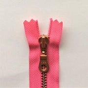 Copper zipper from Önling, 50 cm, pink