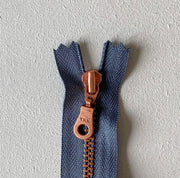 Copper zipper, 6 cm Tilbehør Önling Pigeon blue (311)