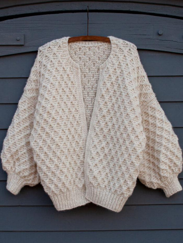 Diamond Jacket by Anne Ventzel, No 2 + Silk mohair yarn kit (ex patter