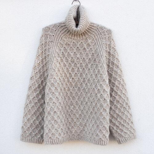 Diamond Jumper by Anne Ventzel, No 2 + Silk mohair kit Knitting kits Anne Ventzel 