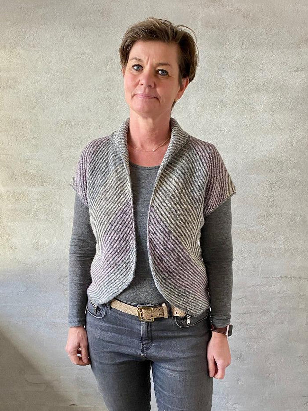 Duet vest by Hanne Falkenberg, knitting kit Knitting kits Hanne Falkenberg 