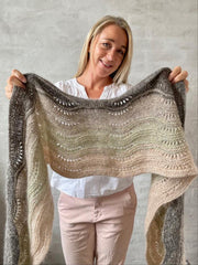 Easy Peasy scarf 'Øguf', No 20 + Silk mohair knitting kit Knitting kits Önling - Katrine Hannibal 
