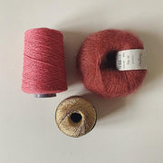 Edel sweater, No 12 kit in ORG. rose w. gold