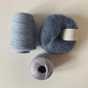 Edel sweater, No 12 kit in Light blue w. silver