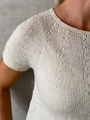 Edith summer top, knitting pattern Knitting patterns Önling - Katrine Hannibal 