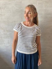 Esther's Striped Summer Top, knitting pattern Knitting patterns Önling - Katrine Hannibal 