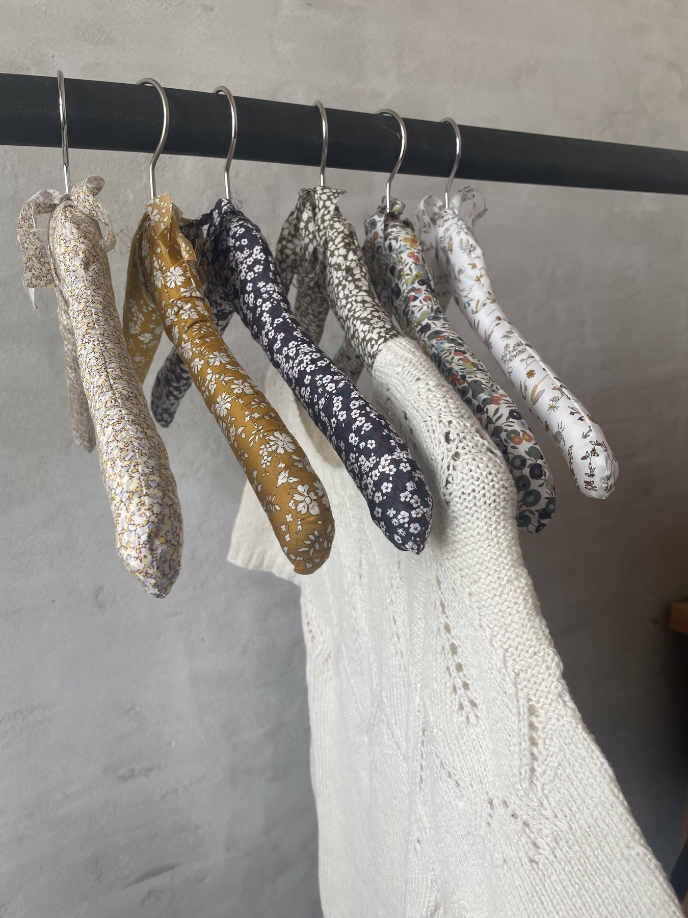 pretty fabric covered hangers