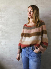 Fluffy fluffy sweater designed by Katrine Hannibal for Önling, in Isager silk mohair